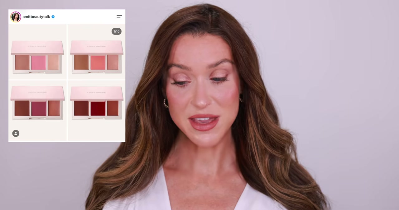 @erinnicoletv reviewing Laura Mercier Bond Glow Cream Face and Eye Palette at 18:08 in a YouTube Shorts video