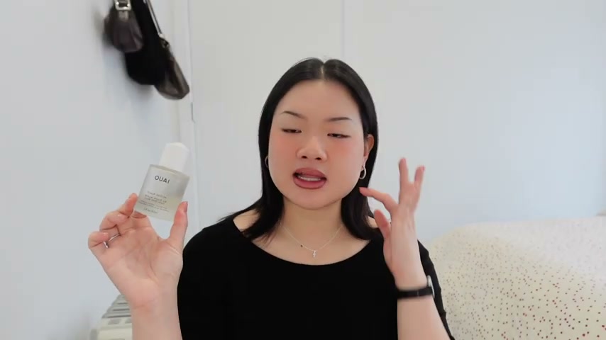@estherdaze reviewing OUAI Scalp Serum at 10:10 in a YouTube Shorts video