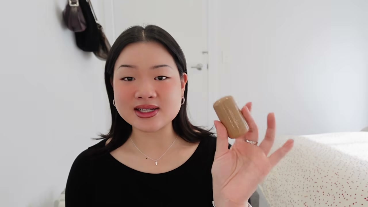 @estherdaze reviewing Rhode Skin Pocket Blush at 12:34 in a YouTube Shorts video
