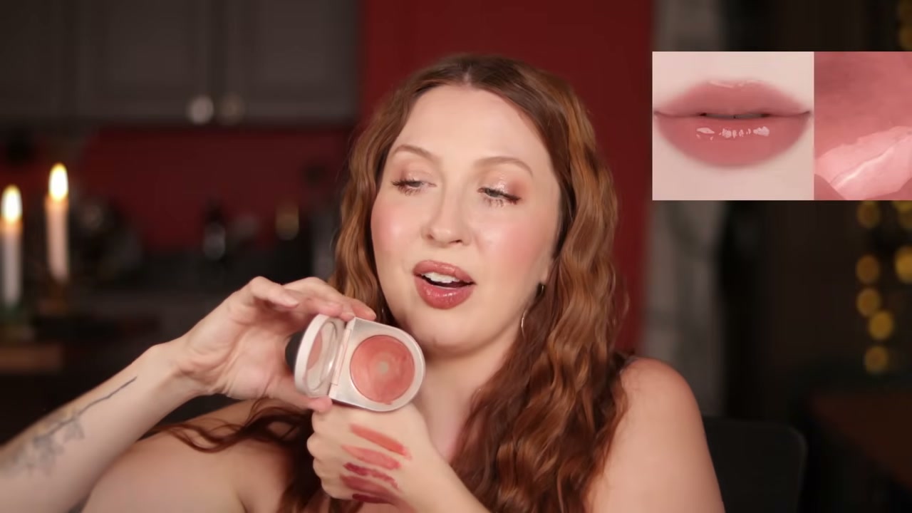 @evangelinemolly reviewing Romand Glossy Lip Stain at 39:17 in a YouTube Shorts video