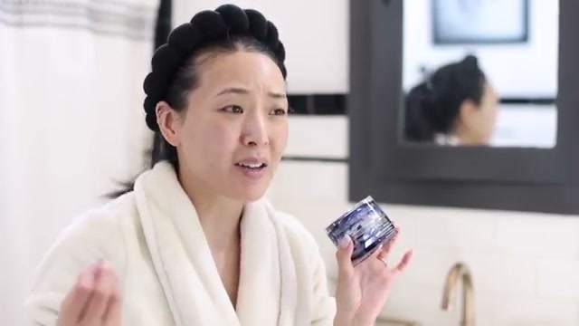 @frmheadtotoe reviewing Magis Lene Cell Précieux Re-Advance Eye Cream at 04:15 in a YouTube Shorts video