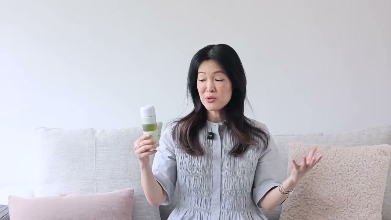 @gothamista reviewing Dr. Ceuracle Jeju Matcha Tea Essence at 03:24 in a YouTube Shorts video