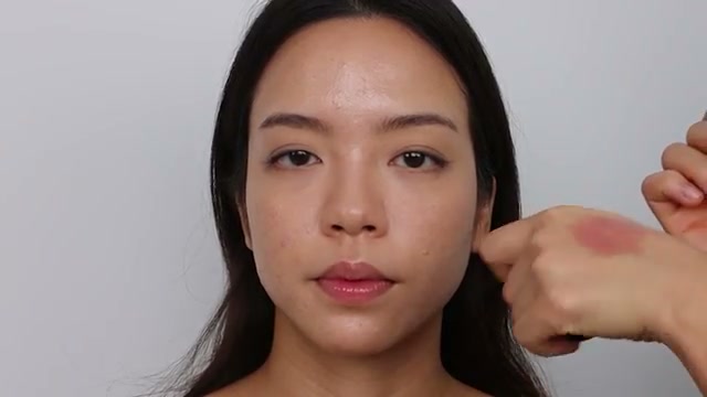 @haleykimaking reviewing Haus Labs Color Fuse Glassy Blush Balm Stick at 17:43 in a YouTube Shorts video