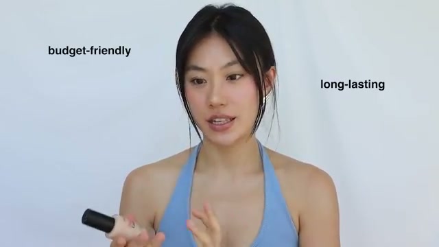 @haleykimaking reviewing The Face Shop Inklasting Foundation Healthy Glow at 15:43 in a YouTube Shorts video