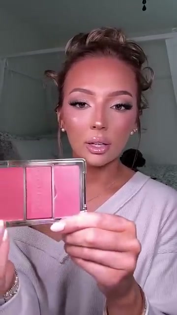 @heyitsmollygrace reviewing Morphe Cheek Thrills at 00:11 in a YouTube Shorts video