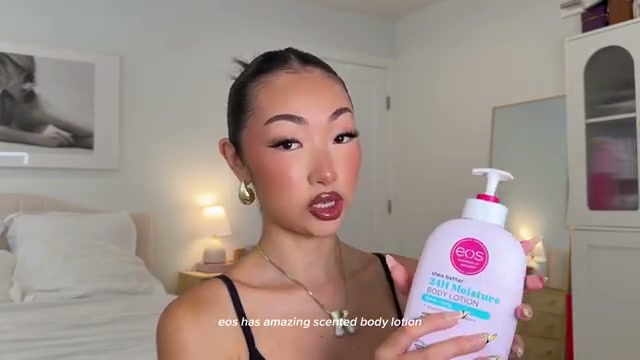 @itsbabykelz reviewing eos Body Lotion at 11:31 in a YouTube Shorts video