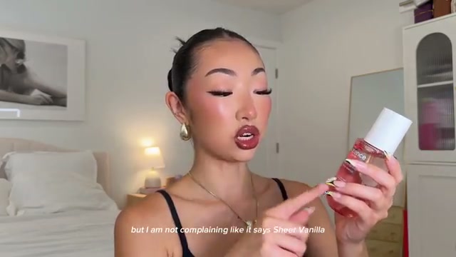 @itsbabykelz reviewing Florence by Mills Soft Girl Sheer Vanilla Body Spray at 13:45 in a YouTube Shorts video