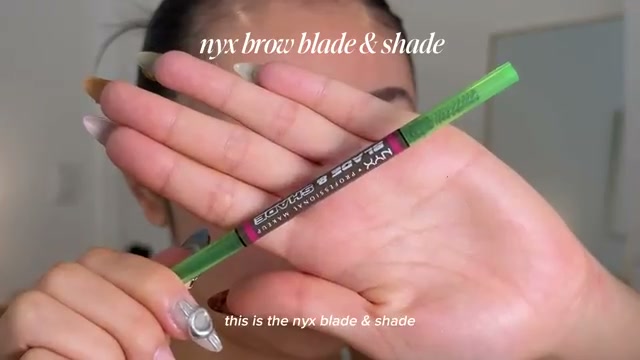 itsbabykelz mentioning NYX NYX Bladen Brow Pencil at 01:08 in their YouTube video