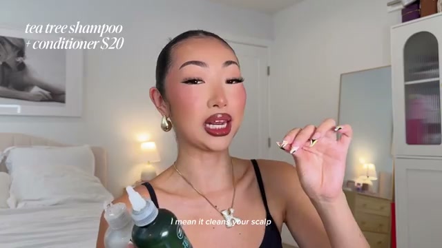 @itsbabykelz reviewing Paul Mitchell Tea Tree Lavender Mint Shampoo and Conditioner at 06:42 in a YouTube Shorts video