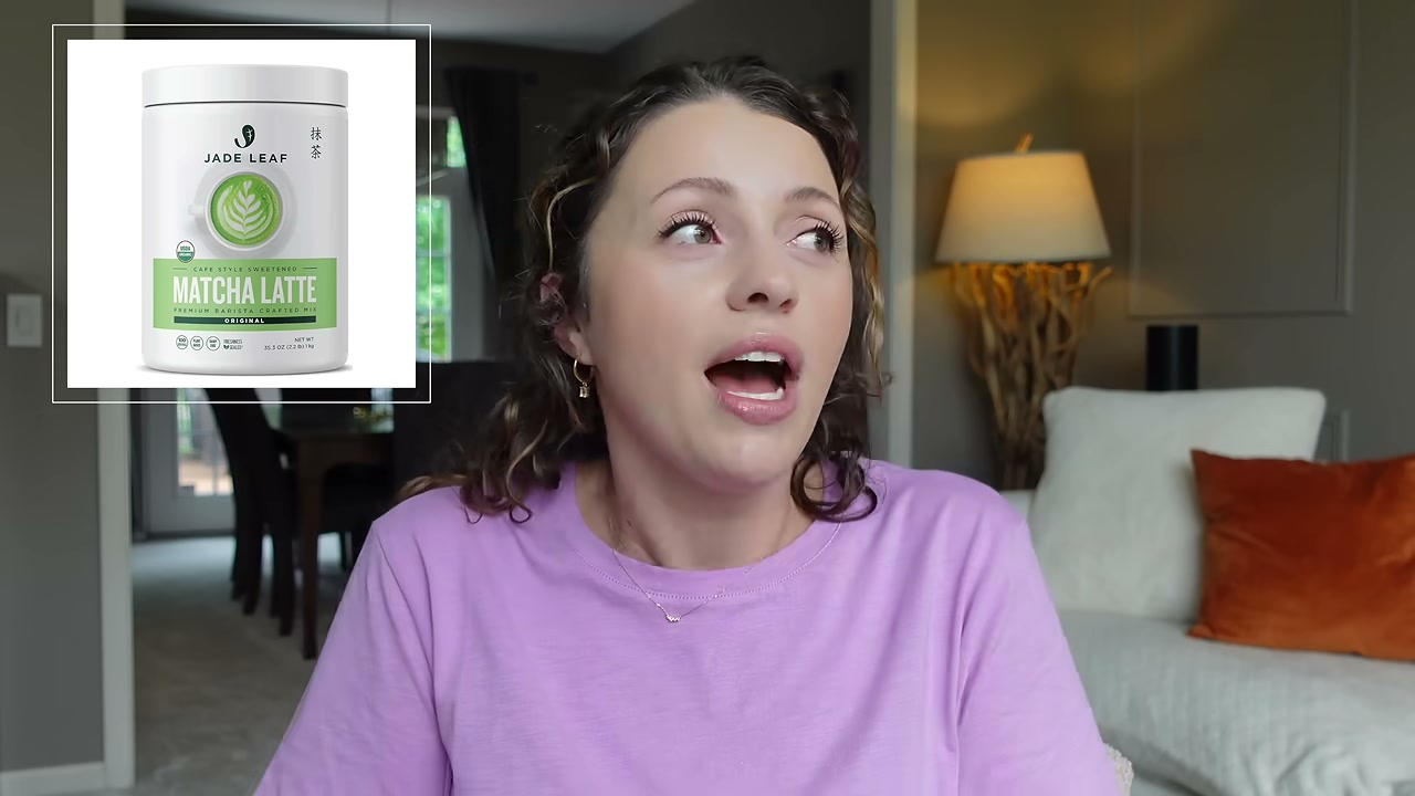 @itsjessicabraun reviewing Jade Leaf Matcha Latte Mix at 14:50 in a YouTube Shorts video