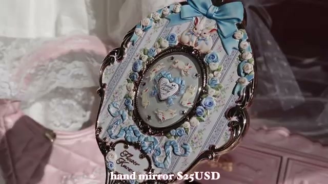 @j.uuuuudy reviewing Flower Knows Bunny Garden Hand Mirror at 29:36 in a YouTube Shorts video