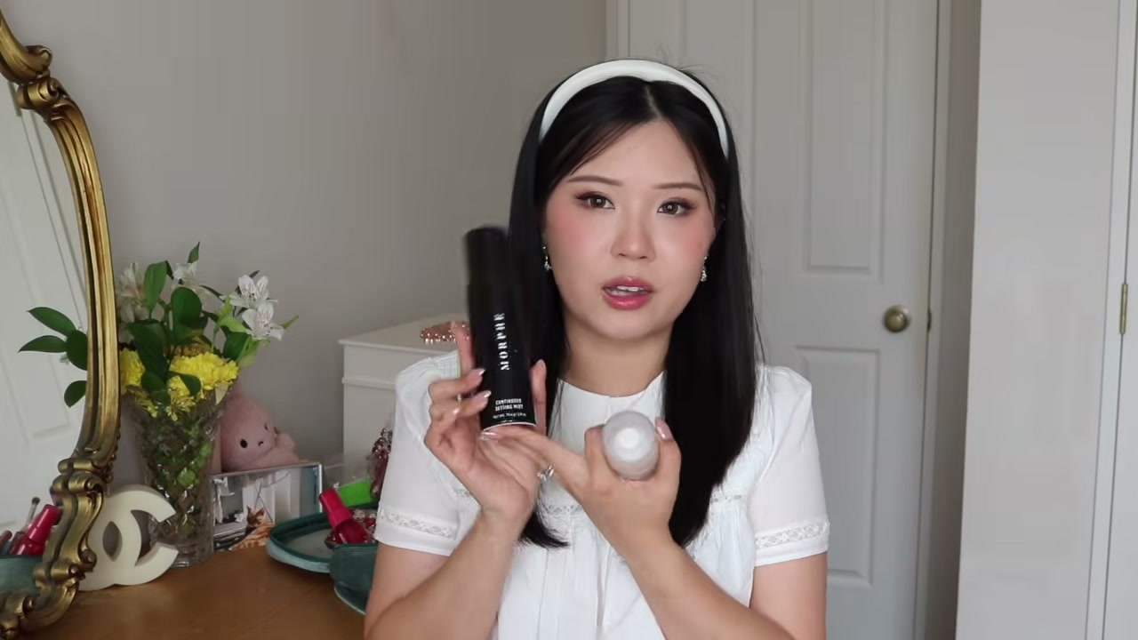 @j.uuuuudy reviewing Morphe Continuous Setting Mist at 06:27 in a YouTube Shorts video