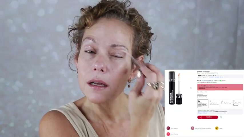 @jenndbeauty reviewing Sephora Collection Boost + Lock 12HR Eyeshadow Primer at 04:26 in a YouTube Shorts video