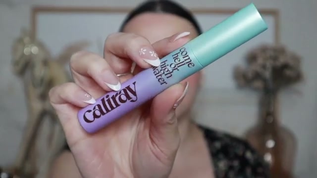 @jessicadeerly reviewing Caliray Come Hell or High Water Mascara at 63:35 in a YouTube Shorts video