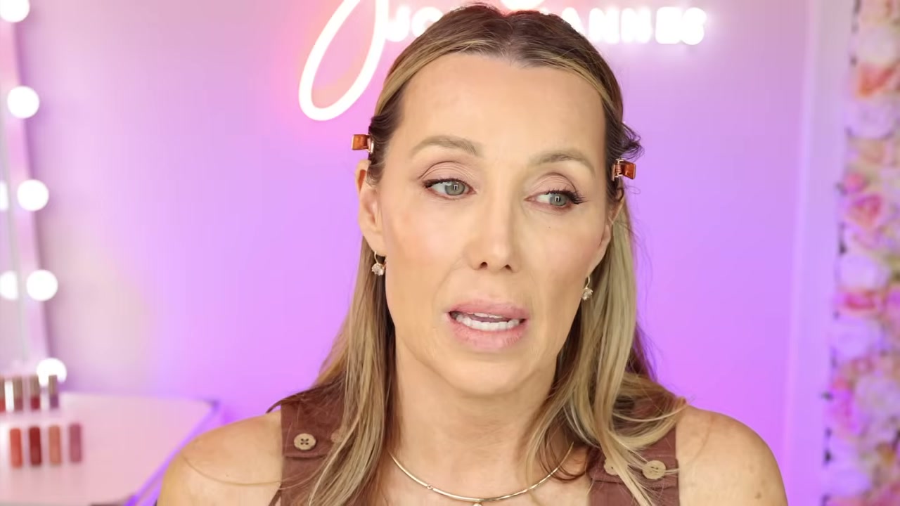 @jodimannes reviewing Victoria Beckham Beauty Lip Pencil at 25:09 in a YouTube Shorts video