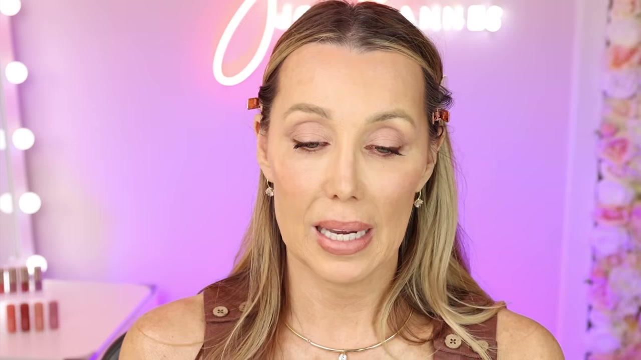 @jodimannes reviewing Victoria Beckham Beauty Lipstick at 25:37 in a YouTube Shorts video