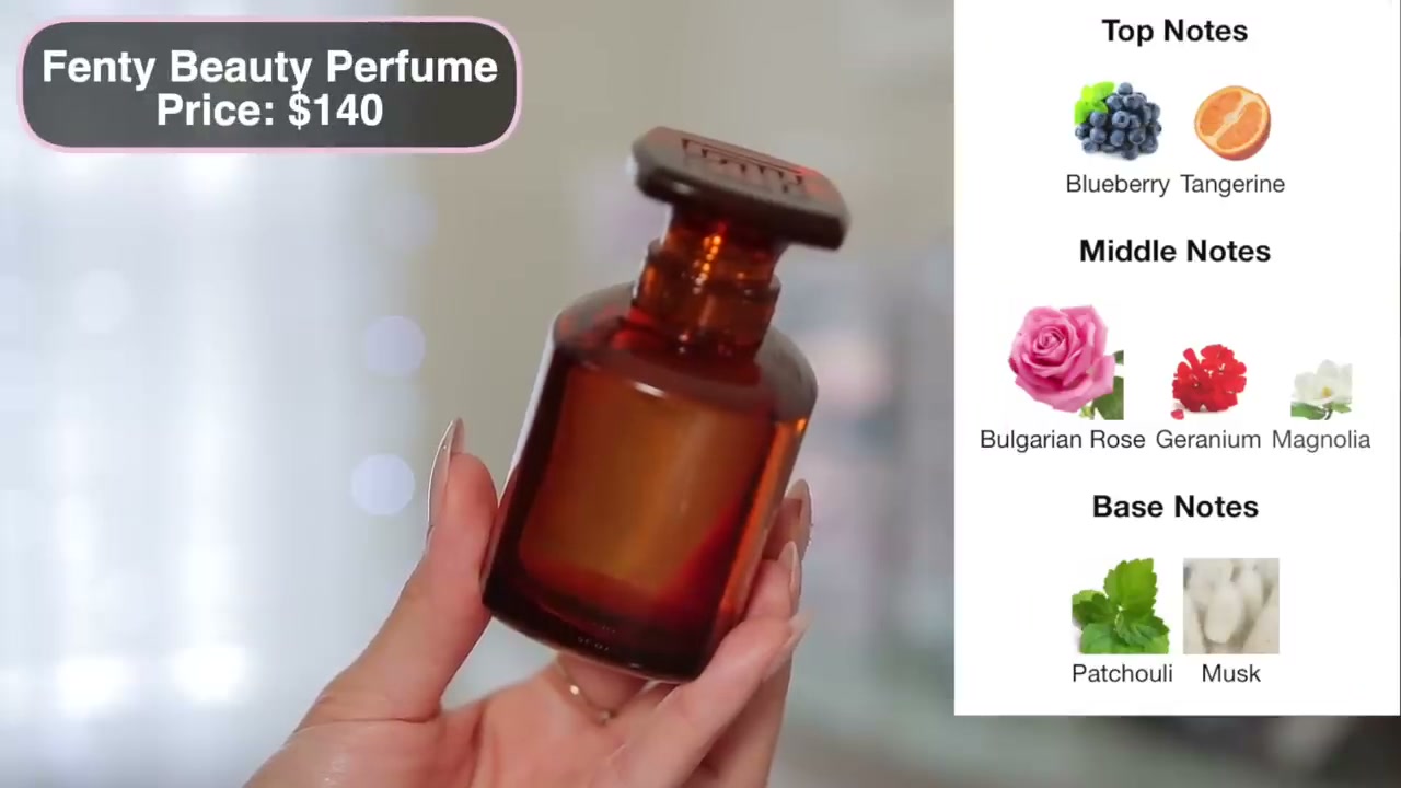 @juicyjas reviewing Fenty Beauty Fenty Perfume at 14:21 in a YouTube Shorts video