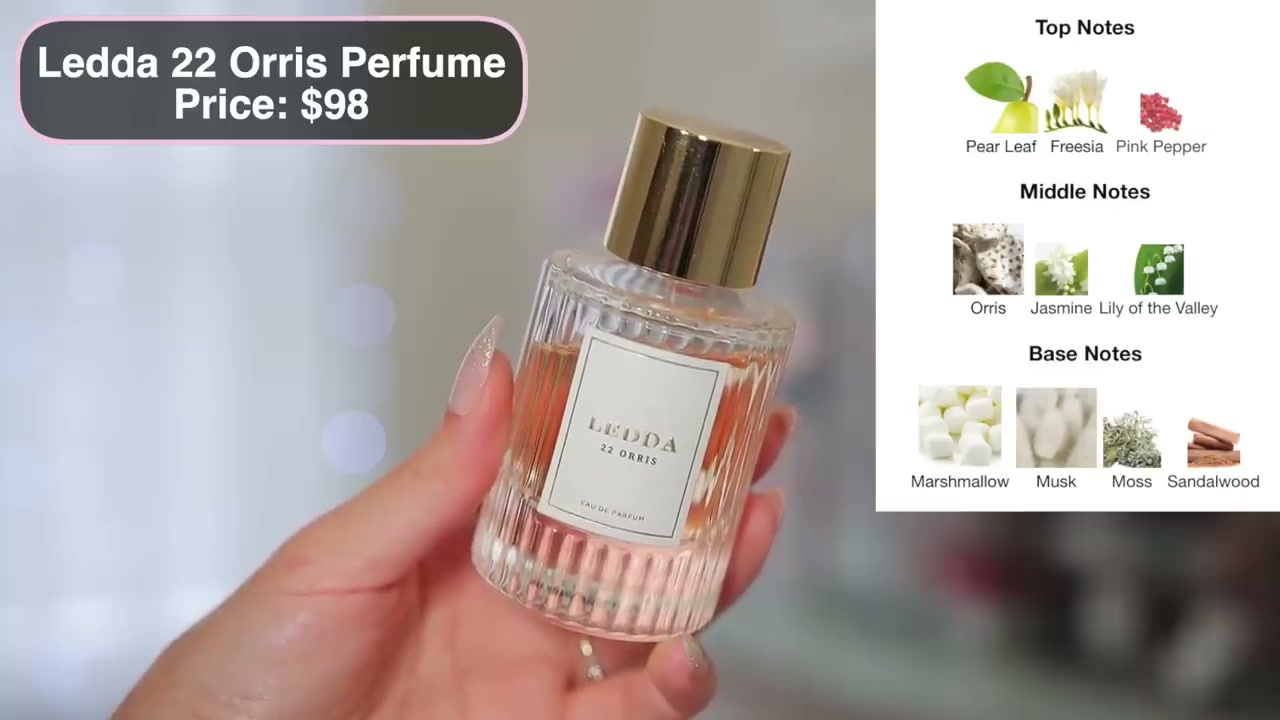 @juicyjas reviewing Ledda 22 Orris Perfume at 12:02 in a YouTube Shorts video