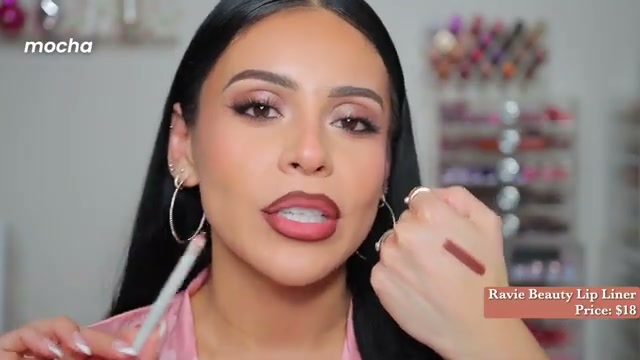 @juicyjas reviewing Reveur Beauty Soft Definition Longwear Lip Liner at 12:14 in a YouTube Shorts video