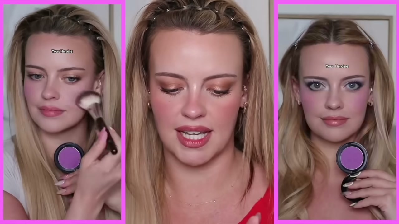 @juliaadamsmua reviewing MAC Cosmetics Colourstruck Blush at 16:22 in a YouTube Shorts video