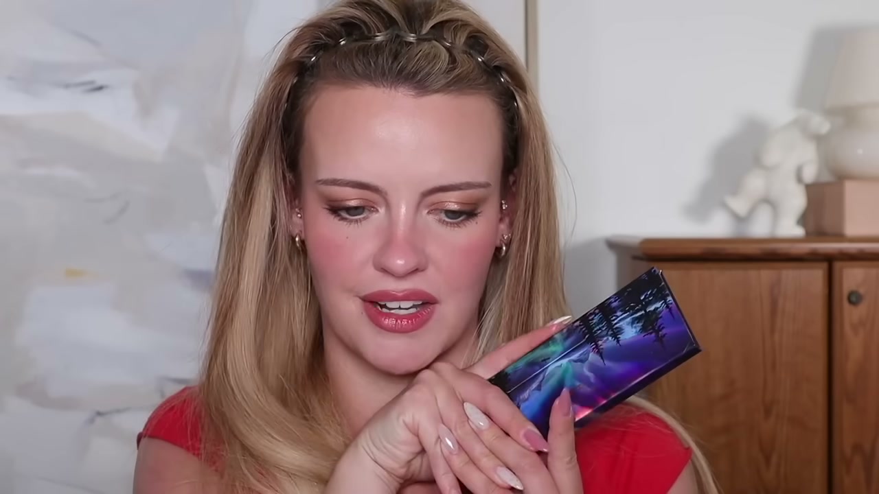 @juliaadamsmua reviewing Whats Up Beauty Skyfire Eyeshadow Palette at 23:27 in a YouTube Shorts video