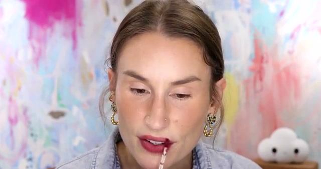 @kackie reviewing Kulfi Lassi Lips Moisturizing Matte Blur Lip Stain at 20:56 in a YouTube Shorts video