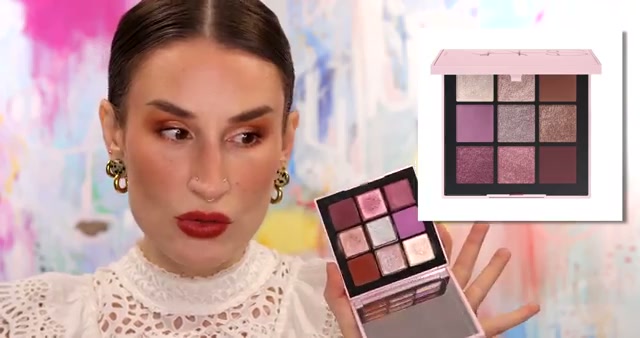 @kackie reviewing NARS Afterglow Tempting Eyeshadow Palette at 14:42 in a YouTube Shorts video