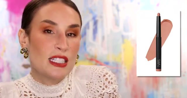 @kackie reviewing NARS Total Seduction Eyeshadow Stick at 12:17 in a YouTube Shorts video