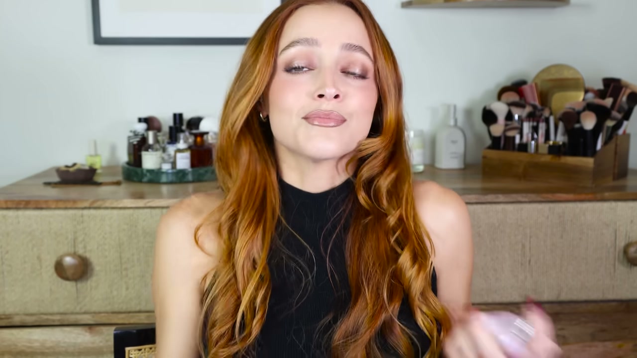@kathleenlights reviewing Lancôme La Vie Est Belle Vanille Nude Eau De Parfum at 15:06 in a YouTube Shorts video