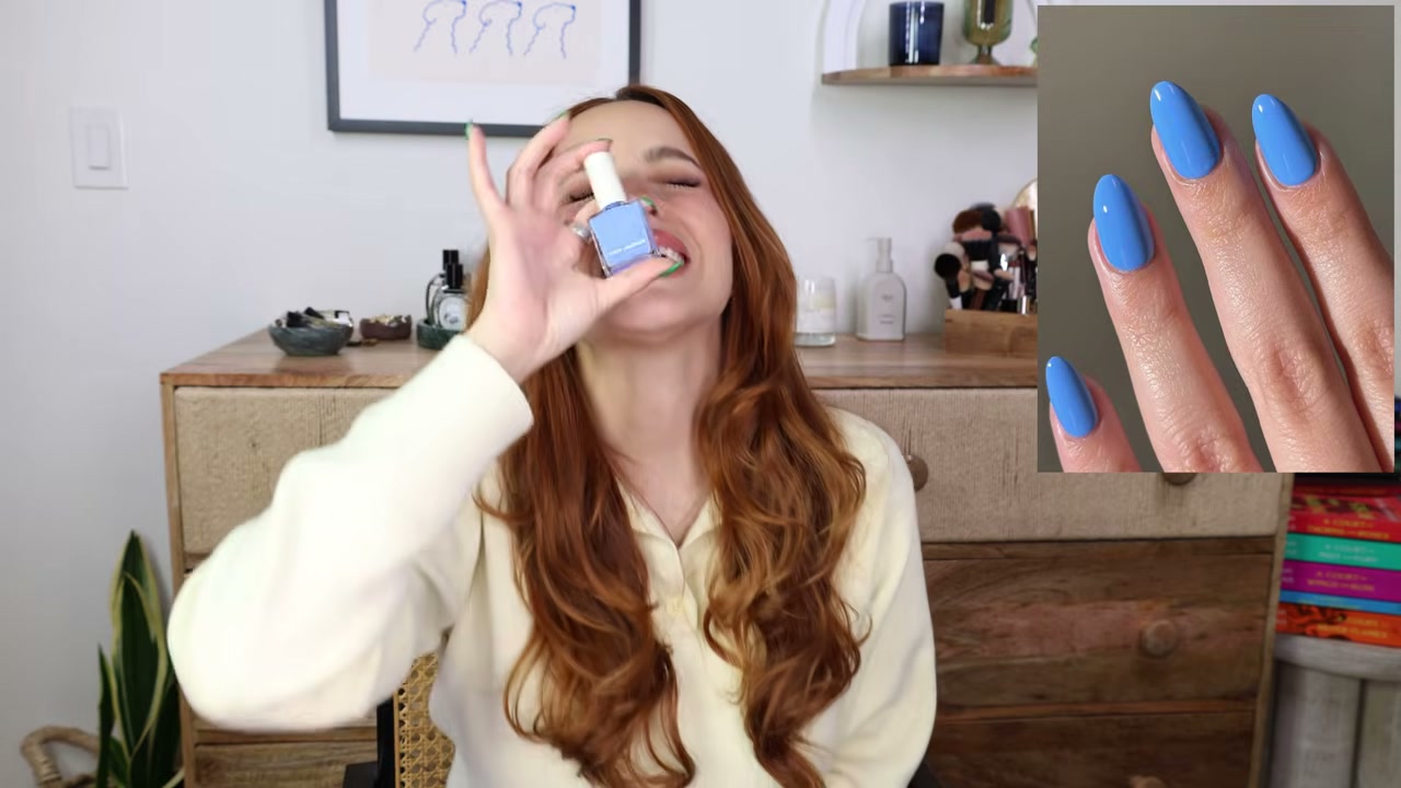 @kathleenlights reviewing Lights Lacquer Daisy Dukes at 05:54 in a YouTube Shorts video