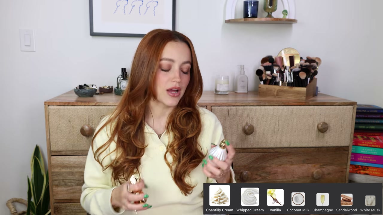 @kathleenlights reviewing Loveshackfancy Secret Crush at 03:55 in a YouTube Shorts video