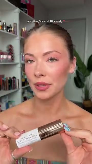 @kayla.ryan1 reviewing Charlotte Tilbury Unreal Skin Sheer Glow Tint Hydrating Foundation Stick at 00:20 in a YouTube Shorts video