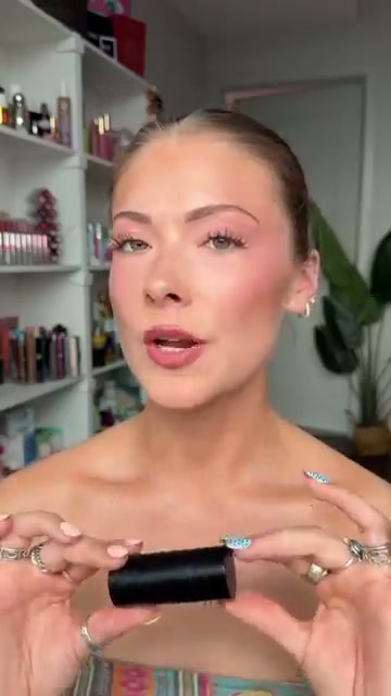 @kayla.ryan1 reviewing Westman Atelier Face Trace Cream Contour Stick at 00:36 in a YouTube Shorts video