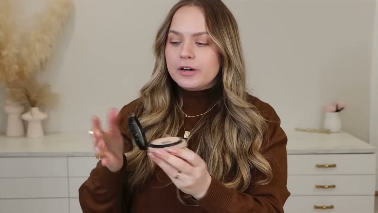 @kayleymelissa reviewing Armani Beauty Luminous Silk Glow Fusion Powder at 25:59 in a YouTube Shorts video