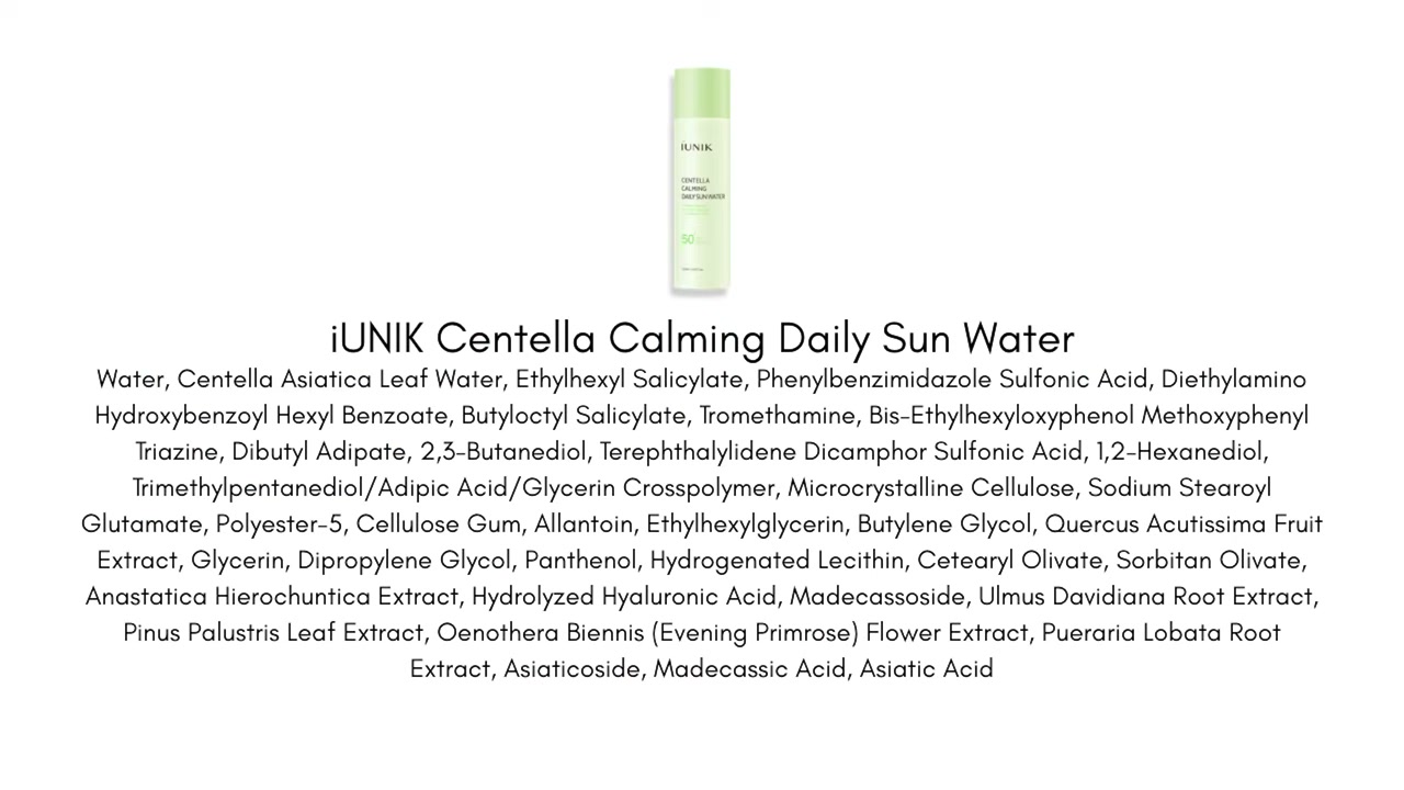 @kellydriscoll reviewing IUNIK Centella Calming Daily Sun Water at 15:58 in a YouTube Shorts video