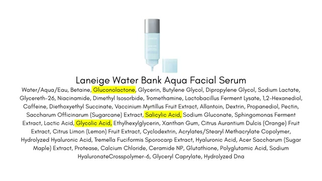 Water Bank Aqua Facial Serum BHA + AHA