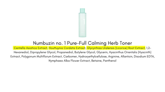 No.1 Pure-Full Calming Herb Toner