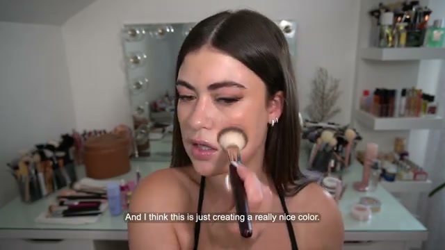 @kendallalfred reviewing CoverGirl Sun & Sculpt Bronzing Glow Serum at 16:43 in a YouTube Shorts video