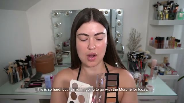 @kendallalfred reviewing Morphe Underslated Eyeshadow Palette at 05:08 in a YouTube Shorts video