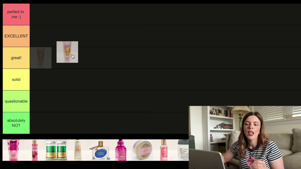 @laura.lavigne reviewing Bath & Body Works Body Cream at 02:43 in a YouTube Shorts video