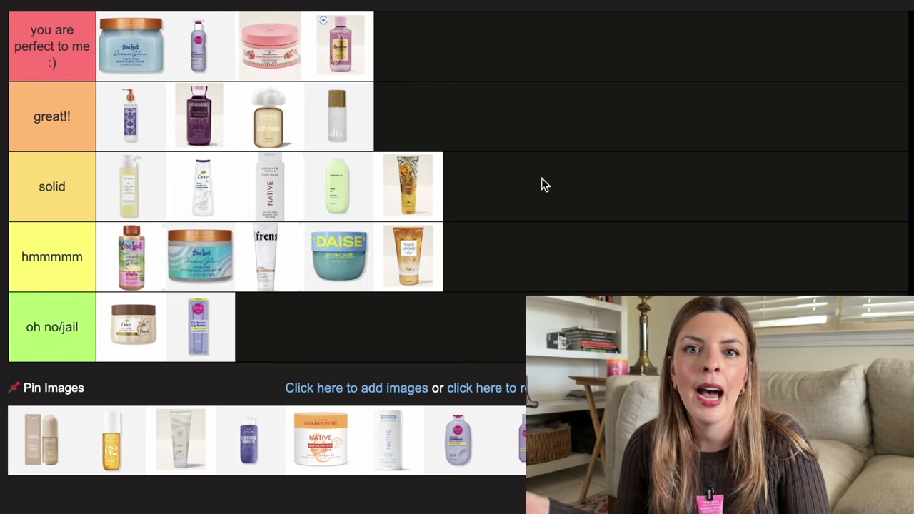 @laura.lavigne reviewing Bath & Body Works Body Cream at 16:32 in a YouTube Shorts video