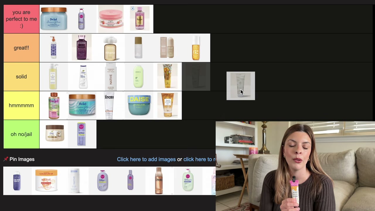 @laura.lavigne reviewing Bath & Body Works Body Mist at 18:18 in a YouTube Shorts video