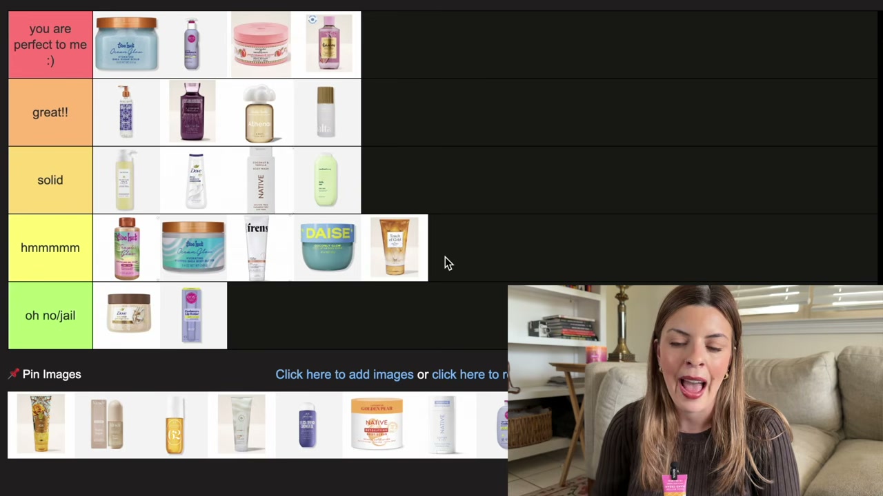 @laura.lavigne reviewing Bath & Body Works Body Scrub at 16:13 in a YouTube Shorts video