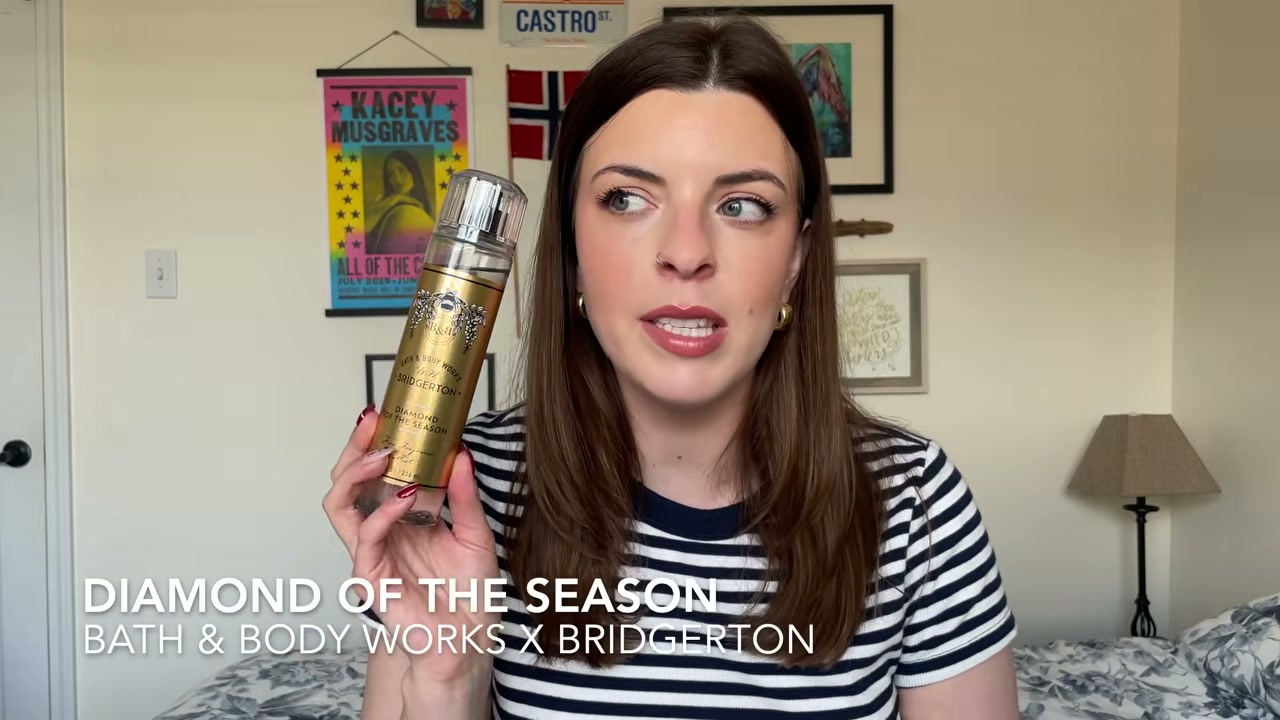 @laura.lavigne reviewing Bath & Body Works Diamond of the Season at 07:45 in a YouTube Shorts video