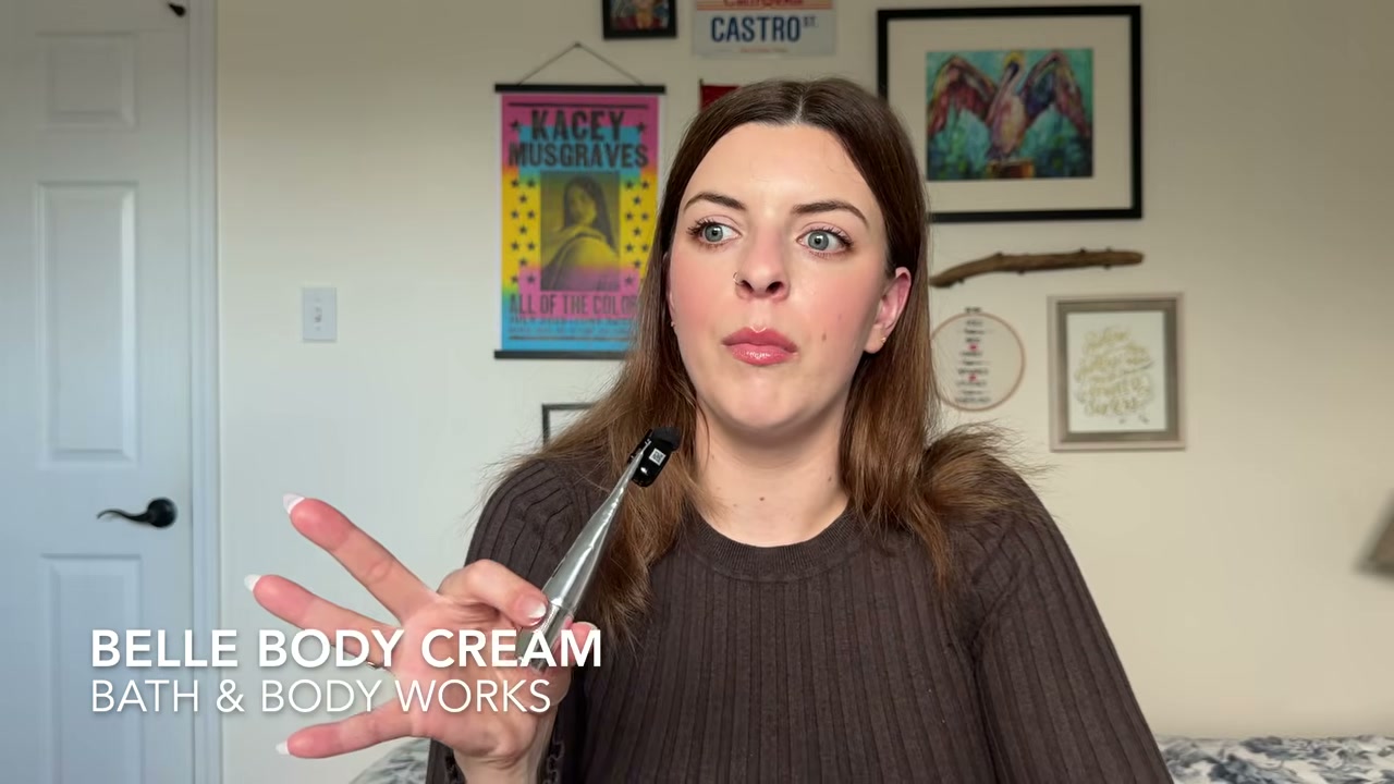 @laura.lavigne reviewing Bath & Body Works Disney Princess Belle Body Cream at 41:22 in a YouTube Shorts video