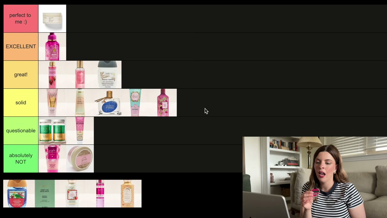 @laura.lavigne reviewing Bath & Body Works Gel Hand Soap at 17:10 in a YouTube Shorts video