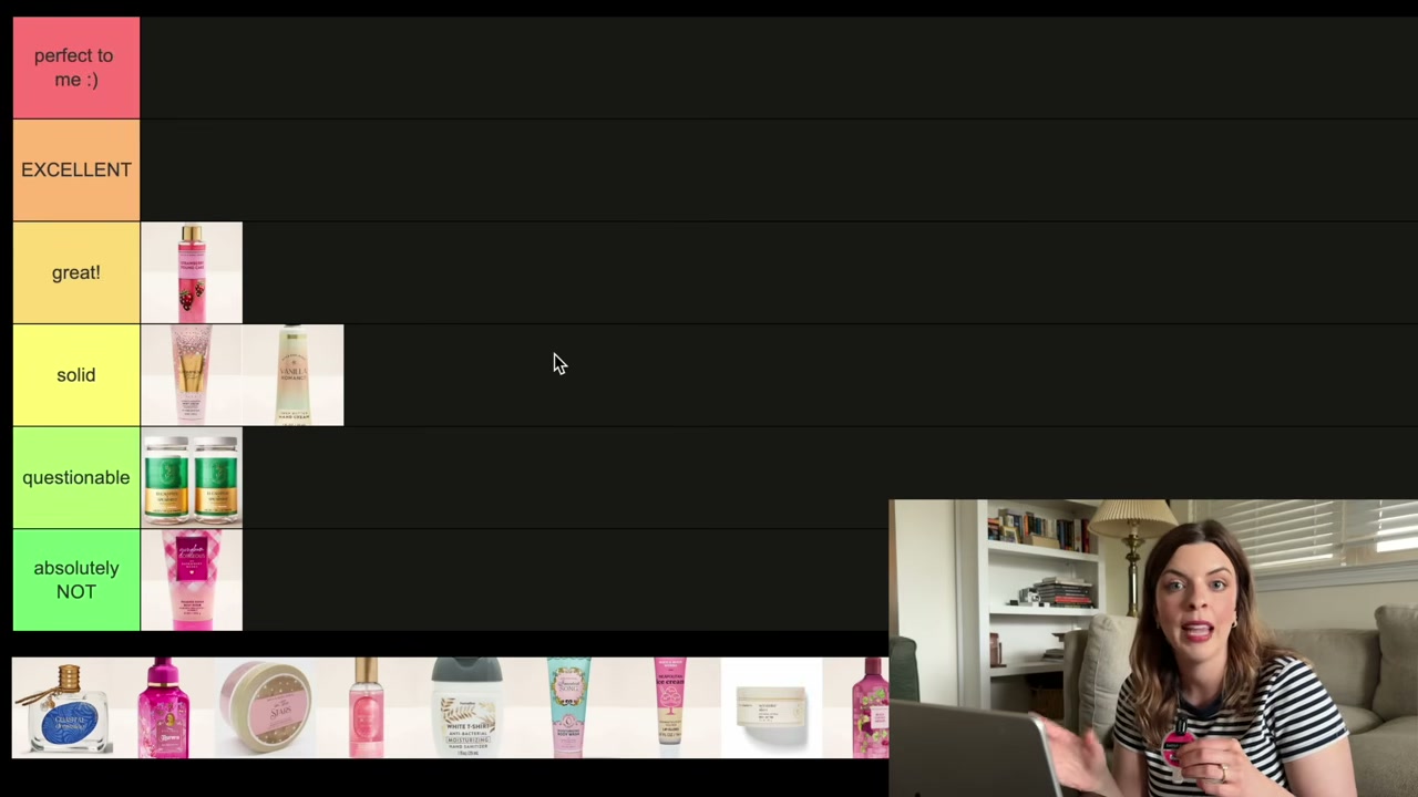 @laura.lavigne reviewing Bath & Body Works Hand Cream (regular Formula) at 07:53 in a YouTube Shorts video