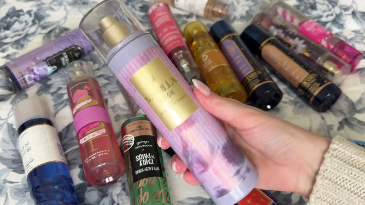 @laura.lavigne reviewing Bath & Body Works Ice Cream Float at 33:49 in a YouTube Shorts video