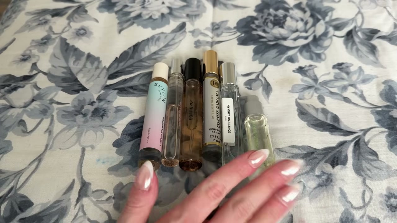 @laura.lavigne reviewing Bath & Body Works Sweet Tooth Travel Perfume at 20:06 in a YouTube Shorts video