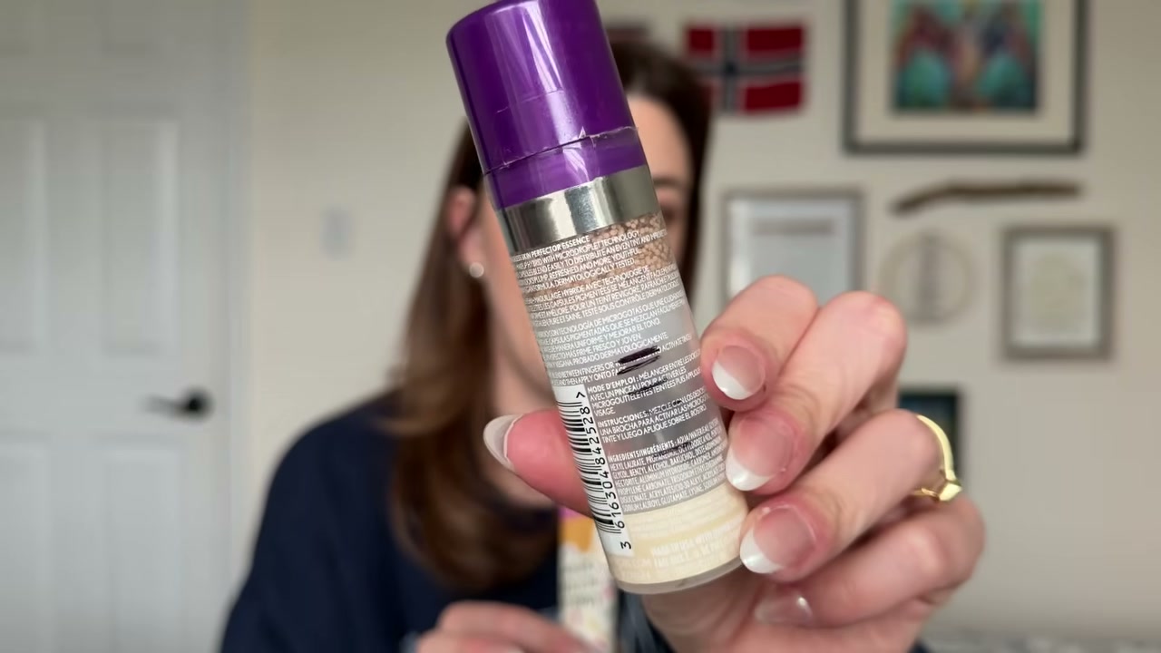 @laura.lavigne reviewing CoverGirl Essence at 31:36 in a YouTube Shorts video